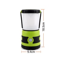 DA LIGHT LED kempingová lampa – 1500 lúmenov, 4 režimy, stmievateľná – zelená – 2 ks 2