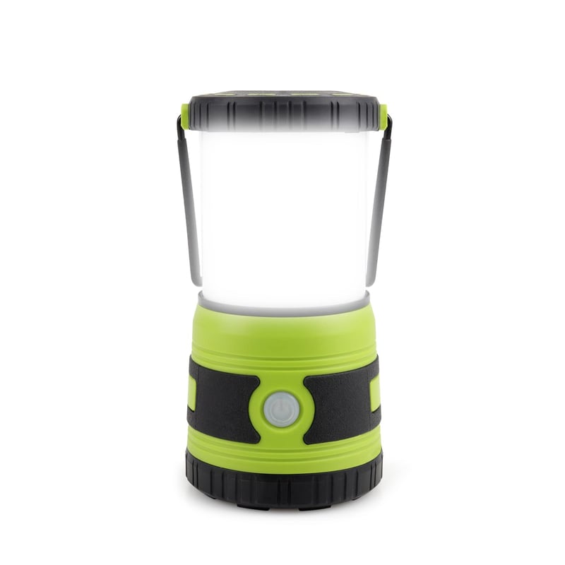 DA LIGHT LED kempingová lampa – 1500 lúmenov, 4 režimy, stmievateľná – zelená – 2 ks