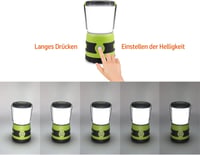 DA LIGHT LED Kemping Lámpa 1500 Lumen 4 Üzemmód Zöld Dimmer Vészvilágítás 3