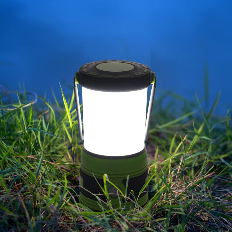 DA LIGHT LED Kemping Lámpa 1500 Lumen 4 Üzemmód Zöld Dimmer Vészvilágítás