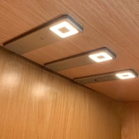 da LIGHT LED Konyhai Alulvilágítás Meleg Fehér 3db Szett Beépíthető Spot Ezüst - 1-schalter 6