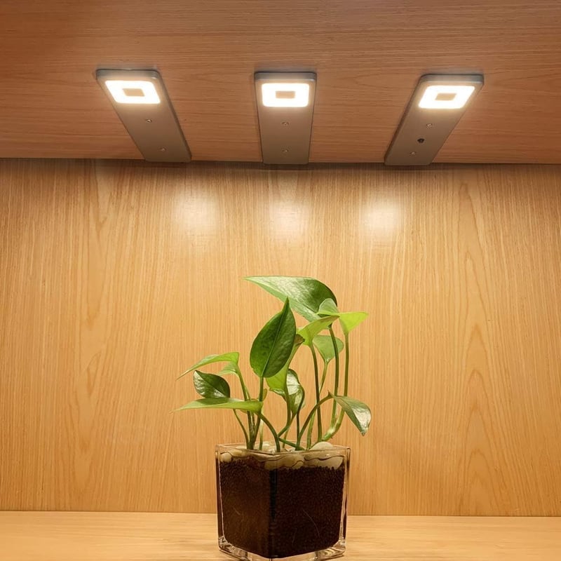 da LIGHT LED Konyhai Alulvilágítás Meleg Fehér 3db Szett Beépíthető Spot Ezüst - 1-schalter