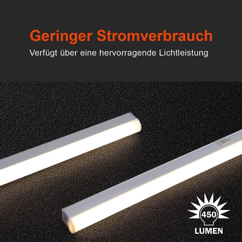 da LIGHT LED Konyhapult Világítás 31,5 cm 450 lm Semleges Fehér Szekrény Lámpa - 31.5 cm, 4000 K, Set of 1