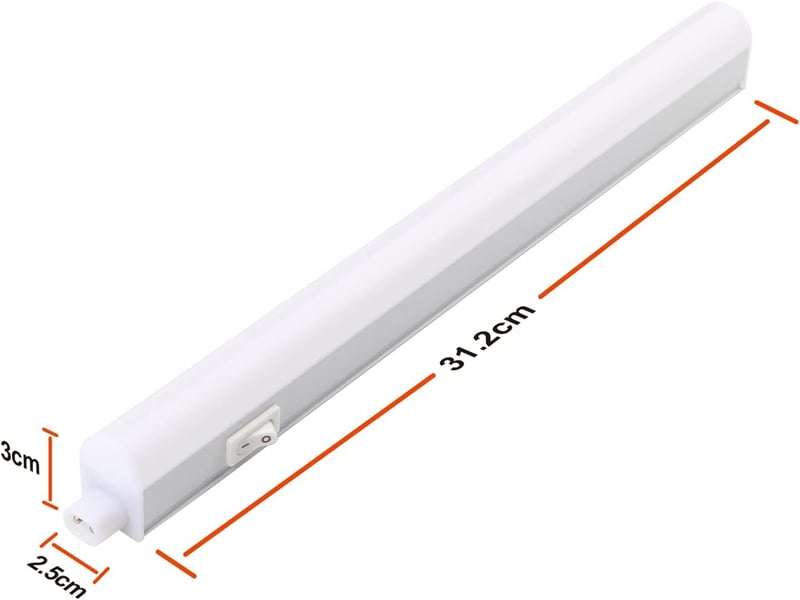 da LIGHT LED Konyhapult Világítás 31,5 cm 450 lm Semleges Fehér Szekrény Lámpa - 31.5 cm, 4000 K, Set of 1