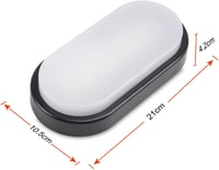 da LIGHT LED Mennyezeti Lámpa 12W 1020 Lumen Vízálló IP54 Fürdőszoba Nappali Pince 4000K Semleges Fehér 2db 3