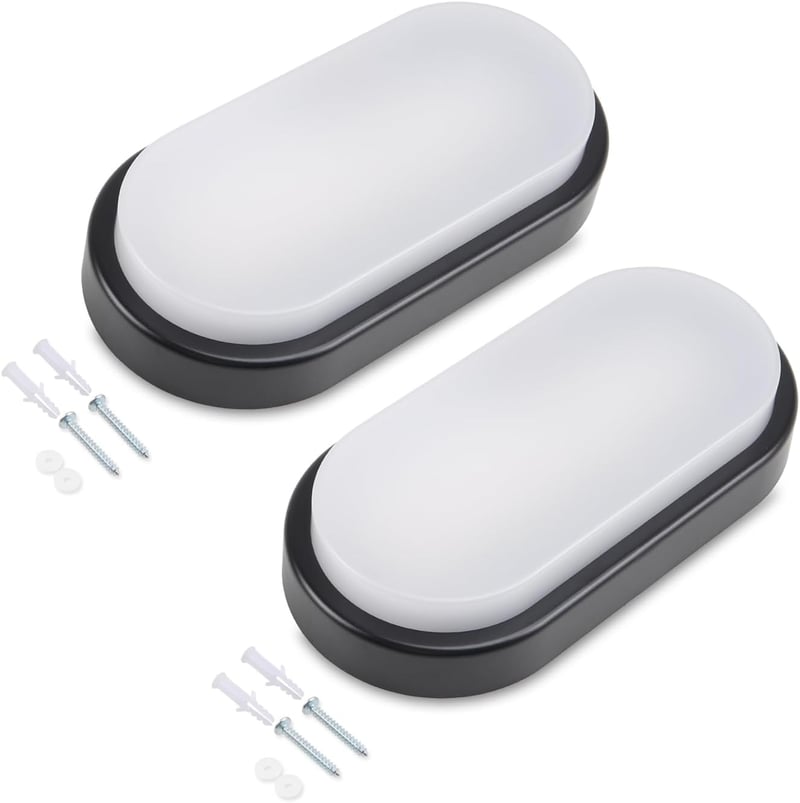 da LIGHT LED Mennyezeti Lámpa 12W 1020 Lumen Vízálló IP54 Fürdőszoba Nappali Pince 4000K Semleges Fehér 2db
