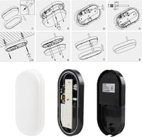 da LIGHT LED Mennyezeti Lámpa 12W 1020 Lumen Vízálló IP54 Fürdőszoba Nappali Pince 4000K Semleges Fehér 2db 5
