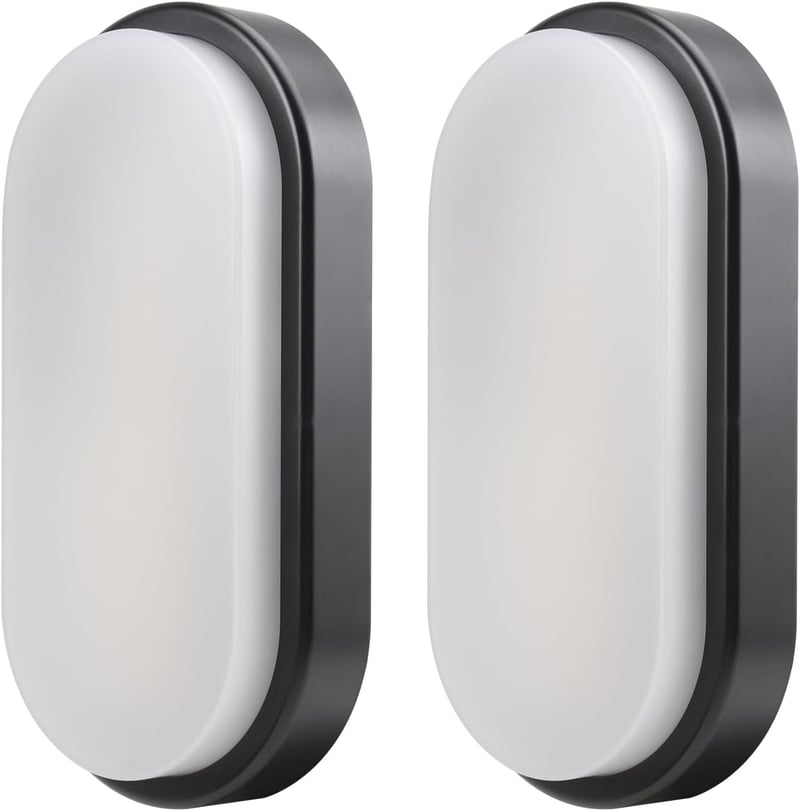 da LIGHT LED Mennyezeti Lámpa 12W 1020 Lumen Vízálló IP54 Fürdőszoba Nappali Pince 4000K Semleges Fehér 2db