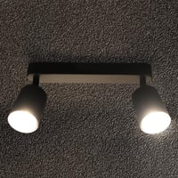 da LIGHT LED Mennyezeti Lámpa 2-Ágú Forgó Spotlámpa GU10 Retro Fekete 7