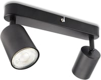 da LIGHT LED Mennyezeti Lámpa 2-Ágú Forgó Spotlámpa GU10 Retro Fekete 1