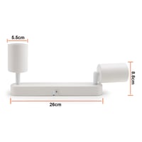 da LIGHT LED Stropné svietidlo 2-bodové otočné GU10 Retro biele 230V 2
