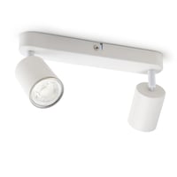 da LIGHT LED Stropné svietidlo 2-bodové otočné GU10 Retro biele 230V 1