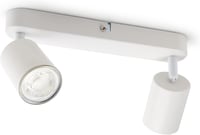 da LIGHT LED Mennyezeti Lámpa 2 Izzós Forgó Spotlámpa GU10 Retro Fehér 230V 1