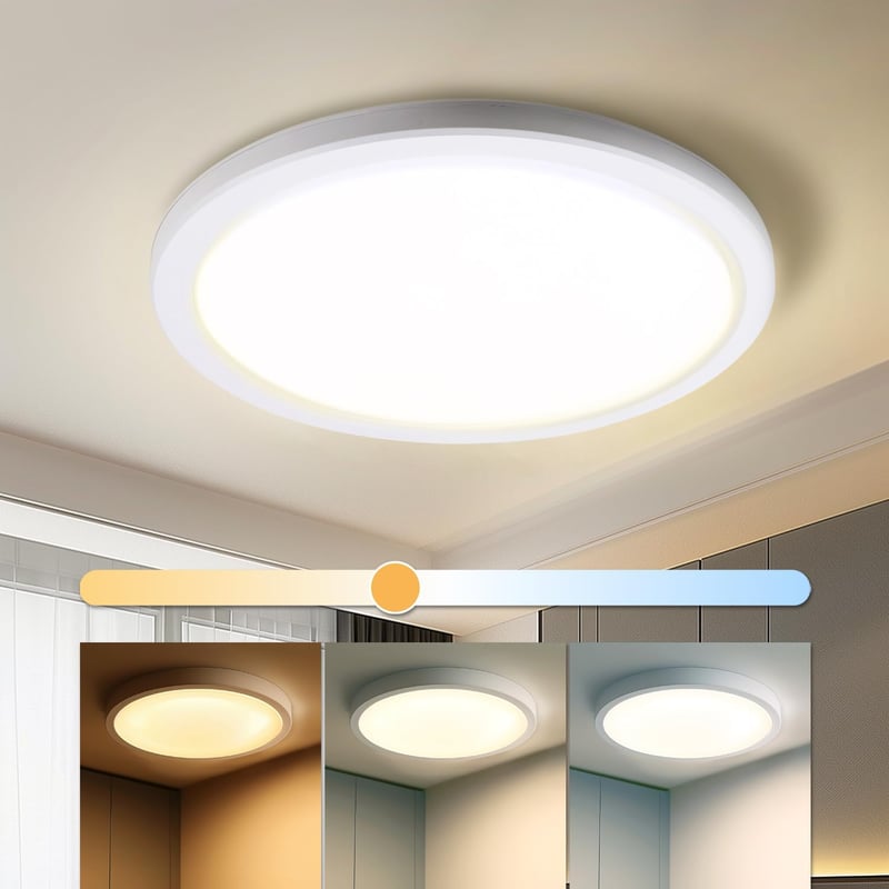 da LIGHT LED Mennyezeti Lámpa 24W 3250 Lumen IP54 Vízálló Kerek 29cm 3CCT