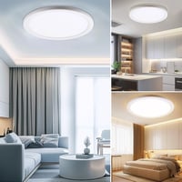 da LIGHT LED Mennyezeti Lámpa 24W 3250 Lumen IP54 Vízálló Kerek 29cm 3CCT 6