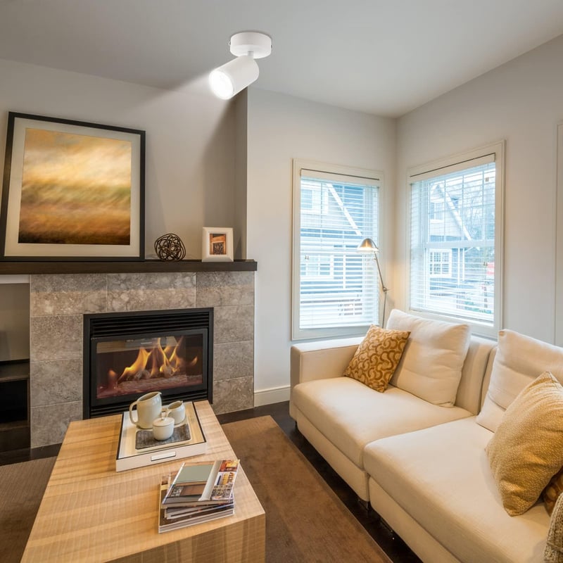 da LIGHT LED Mennyezeti Lámpa Forgatható Spotlámpa GU10 Fehér Retro Stílusú Lámpatest - 8CM-1SPOT, White