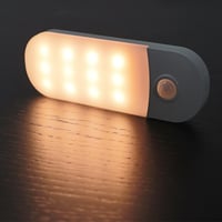 DA LIGHT LED mozgásérzékelős akkus éjjeli lámpa, 2db USB-s újratölthető szekrényvilágítás, 3000K meleg fehér 2