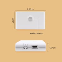 da LIGHT LED Mozgásérzékelős Éjszakai Lámpa USB Töltős 2db Meleg Fehér 5