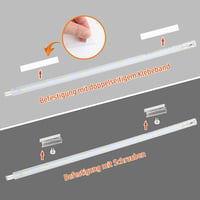 da LIGHT LED Szalagfény 5W 400lm Semleges Fehér Konyhai Szekrény Világítás 3x26cm Bővíthető Rendszer - 3_5W, White 6