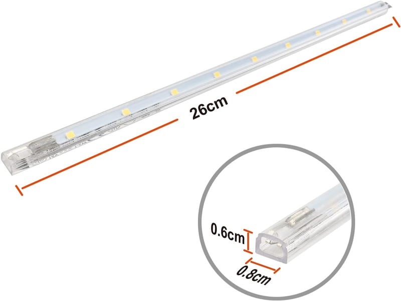 da LIGHT LED Szalagfény 5W 400lm Semleges Fehér Konyhai Szekrény Világítás 3x26cm Bővíthető Rendszer - 3_5W, White