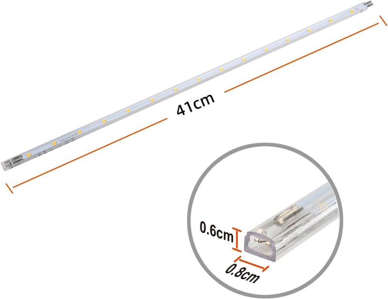 da LIGHT LED Szalagfény 7W 700lm Meleg Fehér Konyhai Szekrény Világítás 4x41cm Bővíthető Rendszer