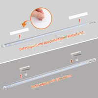 da LIGHT LED Szalagfény Kapcsolóval 760 lm Hideg Fehér Konyhai Szekrény Világítás 6x26 cm 6