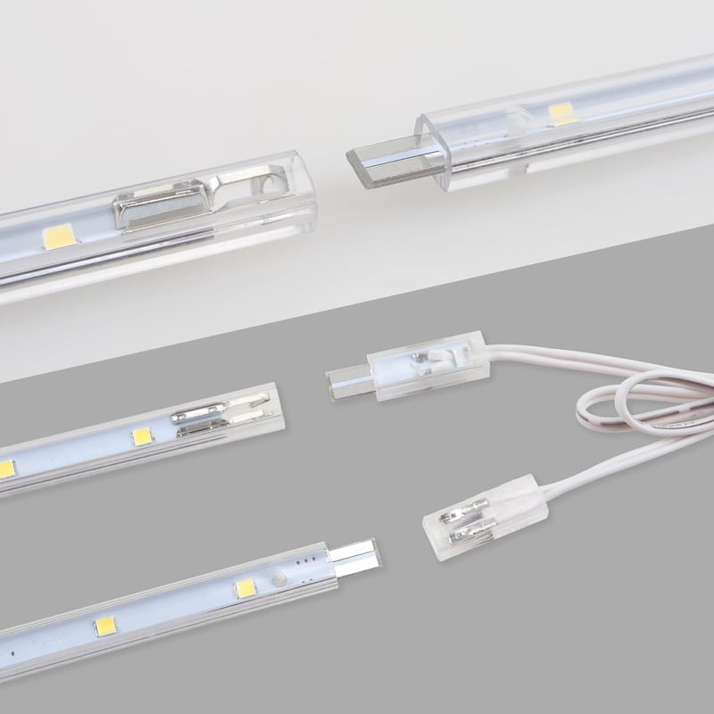 da LIGHT LED Szalagfény Kapcsolóval 760 lm Hideg Fehér Konyhai Szekrény Világítás 6x26 cm