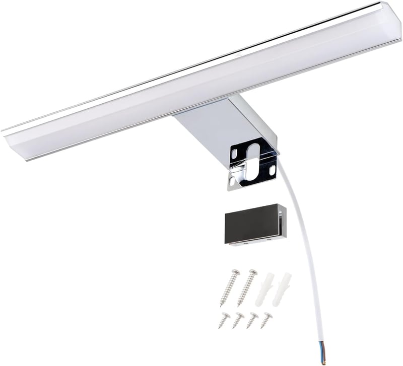 da LIGHT LED tükörvilágítás IP44 semleges fehér - króm - 30 cm