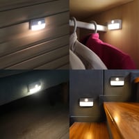 da LIGHT Mozgásérzékelős LED Éjszakai Lámpa 2db Meleg Fehér 3000K 6
