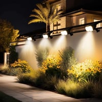 Set de 2 proiectoare solare LED da LIGHT IP65 pentru exterior, cu țăruș și suport de perete 6