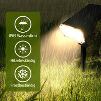 Set de 2 proiectoare solare LED da LIGHT IP65 pentru exterior, cu țăruș și suport de perete 3