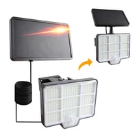Lampă solară de exterior da LIGHT, 294 LED-uri, cu senzor de mișcare, IP65, 2 în 1, 4 moduri de funcționare, iluminat solar de grădină 4