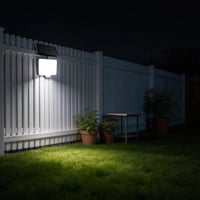 Lampă solară de exterior da LIGHT, 294 LED-uri, cu senzor de mișcare, IP65, 2 în 1, 4 moduri de funcționare, iluminat solar de grădină 8