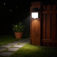 Lampă solară de exterior da LIGHT, 294 LED-uri, cu senzor de mișcare, IP65, 2 în 1, 4 moduri de funcționare, iluminat solar de grădină 2