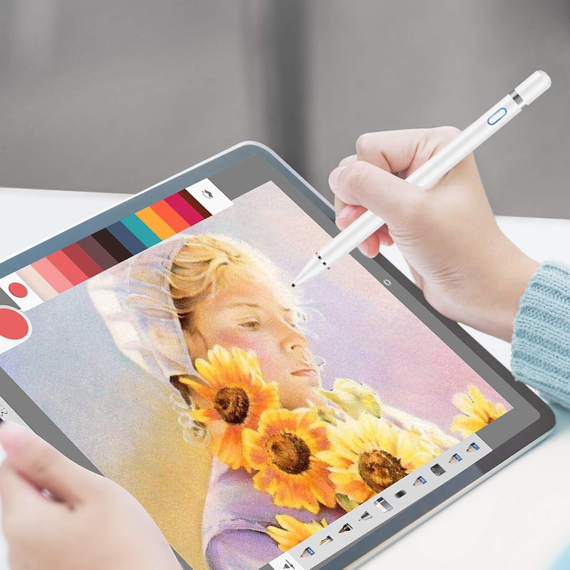 Mixoo 1,5 mm-es újratölthető érintőceruza iPad és okoseszközökhöz - Fehér