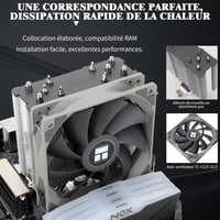 Thermalright Assassin King 120 SE CPU hűtő - 5 heatpipe, csendes ventilátor, AMD/Intel kompatibilis 4