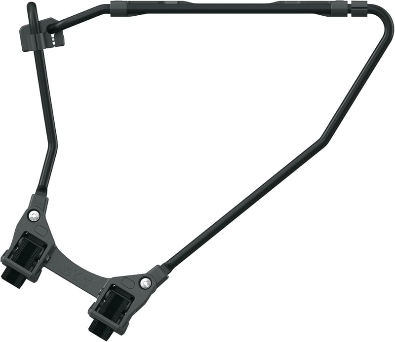 SKS Germany Infinity Univerzális Csomagtartó - Alumínium Kerékpár Tartó MIK Click Rendszerrel, Gyorskioldó Mechanizmussal, Fekete, 975g