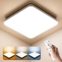 BLNAN LED Mennyezeti Lámpa 36W - Távirányítós, Szabályozható Fényerejű, IP54 Vízálló, 3000K-6500K, 3600lm, Modern Fehér, 35cm 1