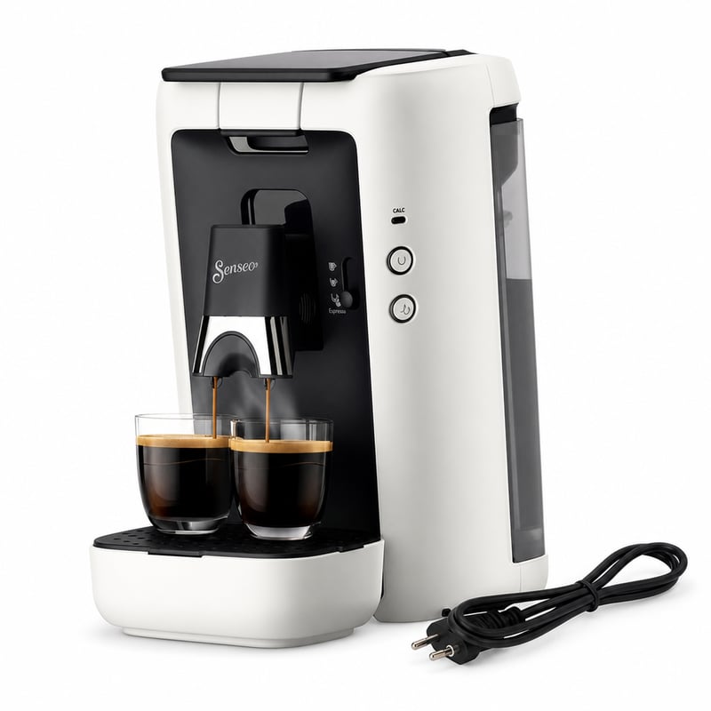Cafetieră cu paduri Philips Senseo Maestro CSA260/10, Alb, rezervor de apă 1,2 l — fără baza rezervorului de apă (stare: vezi a 2-a imagine)