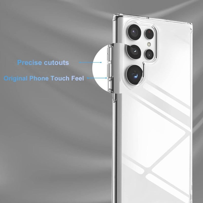 Samsung S22 Átlátszó Ütésálló Tok - Ultravékony TPU Szilikon Védőburkolat