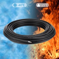 Sourcing Map 6mm² Napelem Kábel 30m, Fekete - 1500V PV Hosszabbító Vezeték 6