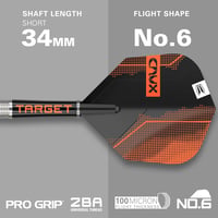 Target Crux 03 26g 90% volfrám nyilak, svájci heggyel 3