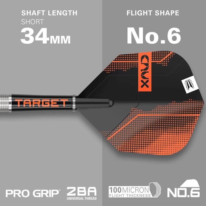 Target Crux 03 26g 90% volfrám nyilak, svájci heggyel