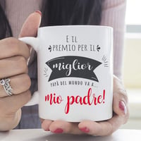 MUGFFINS Apák Napi Bögre "A Világ Legjobb Apja" Felirattal, 350 ml 2