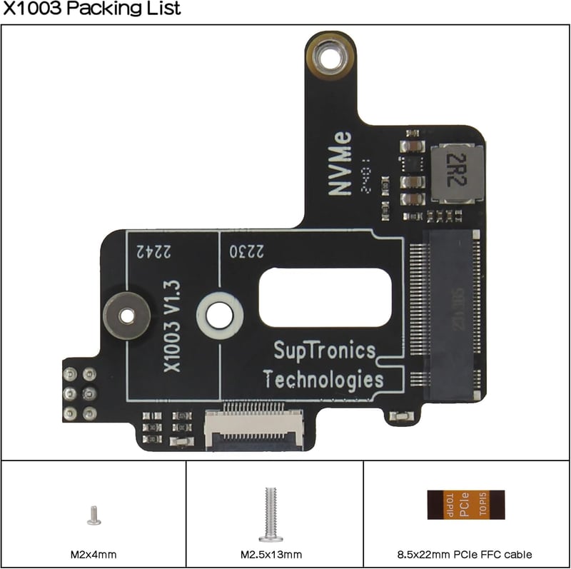 Raspberry Pi 5 NVMe SSD bővítőkártya aktív hűtéssel - Geekworm X1003