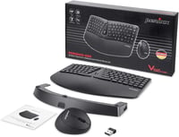 Perixx Periduo-606 Ergonomikus Vezeték Nélküli Billentyűzet QWERTZ és Vertikális Egér Szett - Osztott Billentyűzet, 4-Irányú Görgő, Állítható Csukl 6