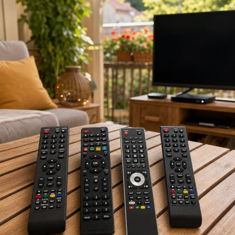Súprava náhradných ovládačov: 2x dekodér + 1x univerzálny + 1x TV ovládač
