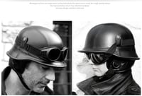 Retro Német Motorkerékpár Félsisak Felnőtteknek - XL Méret 6