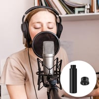 SAVITA 2db Mikrofon állvány hosszabbító + fém adapter, 1,5cm-es, asztali és karos állványokhoz 6