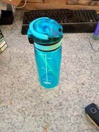 Sticlă Tritan cu pai Super Sparrow TouchSip, fără BPA, 750 ml - Produs utilizat (stare: vezi poza a 2-a) 2